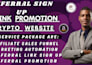 do viral affiliate link promotion, crypto referral, sign up link promotion